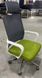 Офісне крісло WIND Intarsio Сірий / Зелений жива фотографія