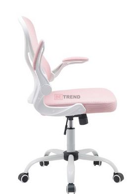 Офісне крісло CANDY Intarsio Рожевий / Білий жива фотографія
