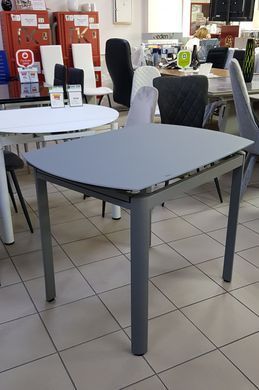 Стіл Обідній DAOSUN DT 8109 100-70 Сірий сатин жива фотографія