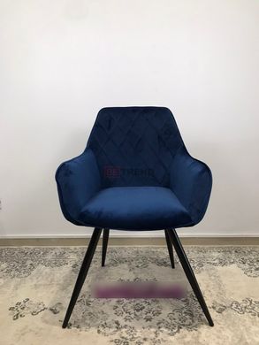 Кресло LINEA Velvet Signal Синий реальная фотография