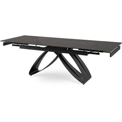 Стіл розкладний MEBEL ELITE LUIGI 160(240)х91 см Чорний мармур жива фотографія
