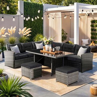 Комплект садовой мебели MEBEL ELITE DALLAS Серый