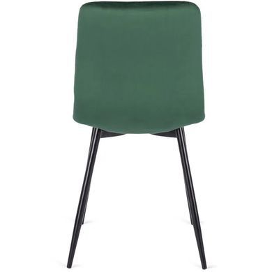 Стілець оксамитовий MEBEL ELITE ROBIN Velvet Зелений жива фотографія