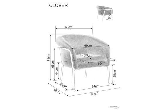 Кресло CLOVER BREGO Signal Карі
