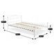 Кровать металлическая 140x200 см MEBEL ELITE GRIFFIN Белый
