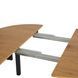 Стол раскладной MEBEL ELITE KANTE 102(142)х102 см Дуб /Черный