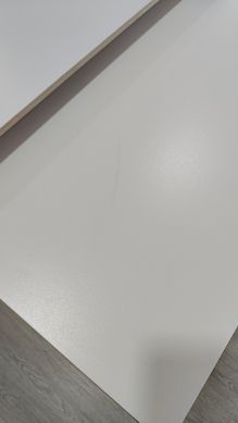Стіл розкладний LAURA CERAMIC Intarsio 160(240)*90 білий мат/білий жива фотографія