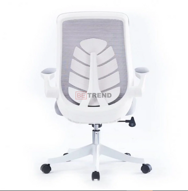 Комп'ютерне крісло GLORY Intarsio Сірий Білий жива фотографія