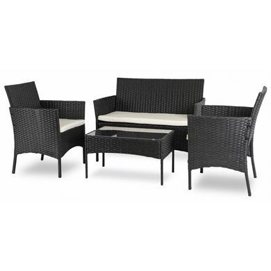 Комплект садовой мебели MEBEL ELITE MISSISIPI Черный