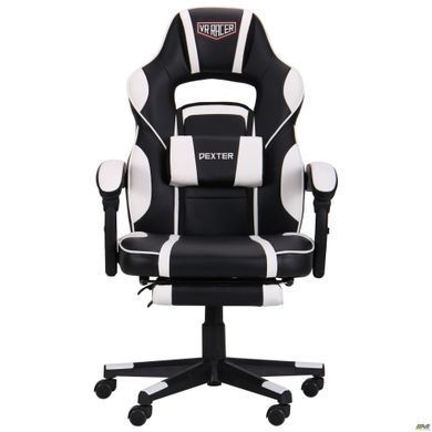 Компьютерное кресло VR Racer Dexter Vector AMF Черный/белый реальная фотография