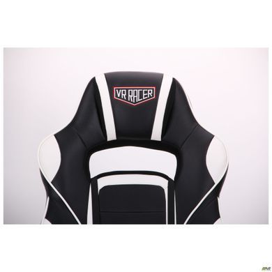 Компьютерное кресло VR Racer Dexter Vector AMF Черный/белый реальная фотография