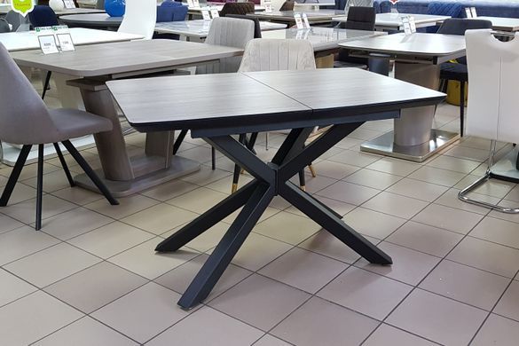 Стол Обеденный DAOSUN DT 888B 120-80 Дуб / Черный реальная фотография