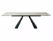 Стол Обеденный SALVADORE CERAMIC BEIGE ONICE 160(240)X90 Signal Бежевый глянец / Черный Мат