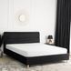 Кровать бархатная MEBEL ELITE BOND Velvet 160x200см Черный