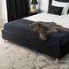 Кровать бархатная MEBEL ELITE BOND Velvet 160x200см Черный