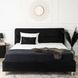 Кровать бархатная MEBEL ELITE BOND Velvet 160x200см Черный