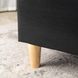 Кровать бархатная MEBEL ELITE BOND Velvet 160x200см Черный