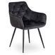 Стілець MEBEL ELITE MODESTO Velvet Чорний жива фотографія