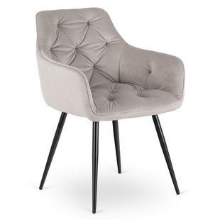 Стул MEBEL ELITE MODESTO Velvet Серый реальная фотография