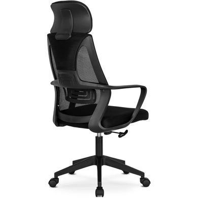 Стілець офісний поворотний MEBEL ELITE ROB, чорний жива фотографія