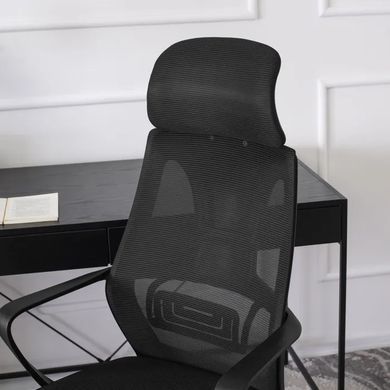 Стілець офісний поворотний MEBEL ELITE ROB, чорний жива фотографія