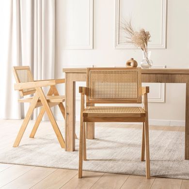 Стул MEBEL ELITE MADERA Беж/Дуб реальная фотография
