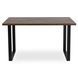 Стол MEBEL ELITE GLOS 135х80 см Дуб Рустик / Черный