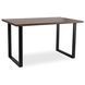 Стол MEBEL ELITE GLOS 135х80 см Дуб Рустик / Черный
