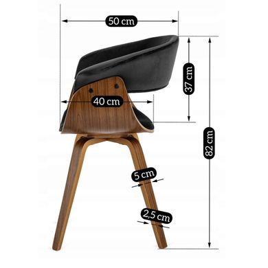 Комплект стол MEBEL ELITE LINO 100х100 см Орех/Черный +4 стулья OHIO 2 чериный/ореховый реальная фотография