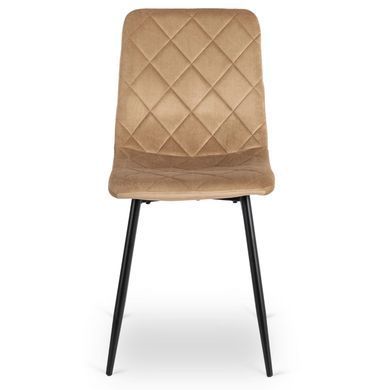 Стілець оксамитовий MEBEL ELITE FORIS Velvet Бежевий жива фотографія