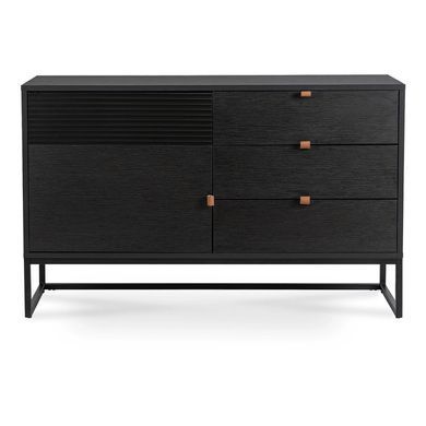 Комод MEBEL ELITE ISEO Чорний жива фотографія
