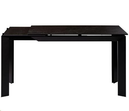 Стіл Обідній VERMONT BLACK MARBLE Concepto 120/170x80 Кераміка жива фотографія