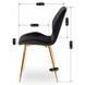 Стул бархатный MEBEL ELITE IRYS Velvet Черный/золото