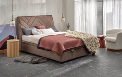 Кровать CONTINENTAL 1 VELVET Halmar 160x200 Бежевий