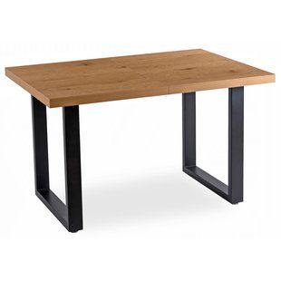 Стол раскладной MEBEL ELITE TOMAS 130(230)х95 см Дуб Золотой/черный реальная фотография
