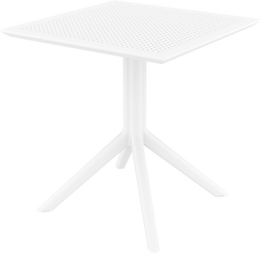 Комплект мебели для кафе Siesta 2 стула Sky Pro и 1 стол Sky 70 White жива фотографія