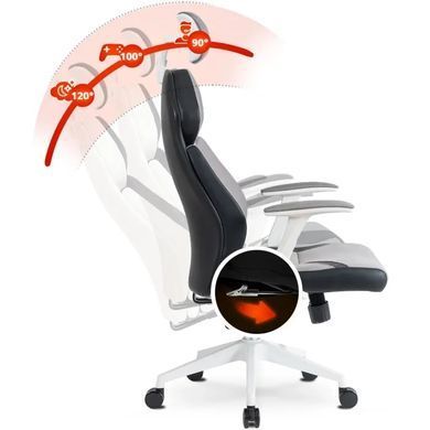 Стул офисный поворотный MEBEL ELITE DUNCAN Серый / Черный реальная фотография