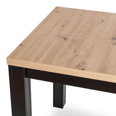 Комплект стол раскладной MEBEL ELITE MAX 80(160)х80 см Дуб артизан Черный +4 стула CHRIS Зеленый реальная фотография