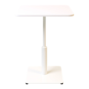 Стол Ibiza Soft light Lovko 60x60 Белый металл/белый реальная фотография