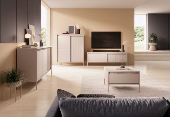Стол журнальный Perfect Home Сенсо / Senso 68 Беж реальная фотография