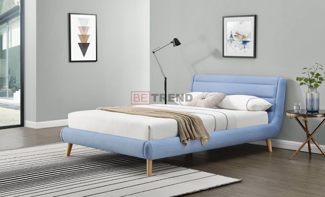Ліжко ELANDA Halmar 140*200 Блакитний жива фотографія