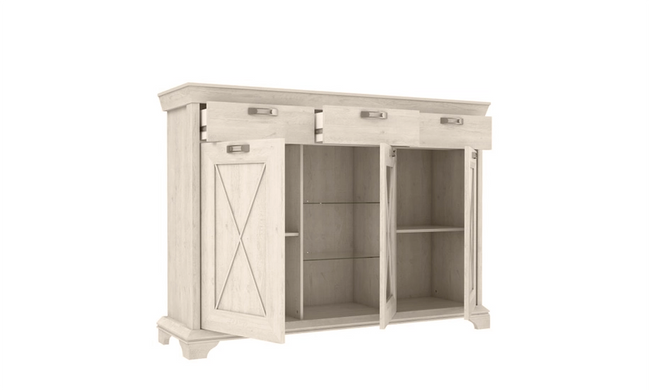 Комод Кашмир / Kashmir KSMV331 Prestol d43 белая пиния реальная фотография