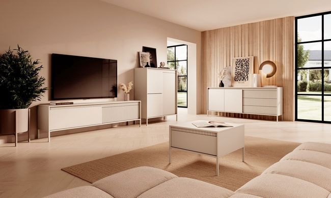 Стол журнальный Perfect Home Сенсо / Senso 68 Беж реальная фотография