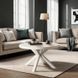Журнальный столик MEBEL ELITE LINCOLN 80x80 Беж/кашемир