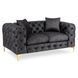 Диван MEBEL ELITE SORRENTO 2S Черный