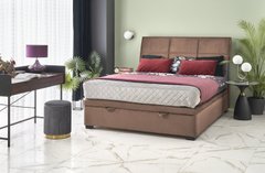 Ліжко CONTINENTAL 2 VELVET Halmar 160x200 Бежевый жива фотографія