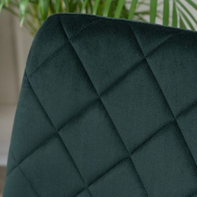 Стілець оксамитовий MEBEL ELITE FORIS Velvet Зелений жива фотографія