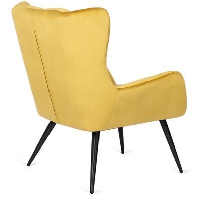 Кресло мягкое бархатное MEBEL ELITE VINCENT Velvet Горчица