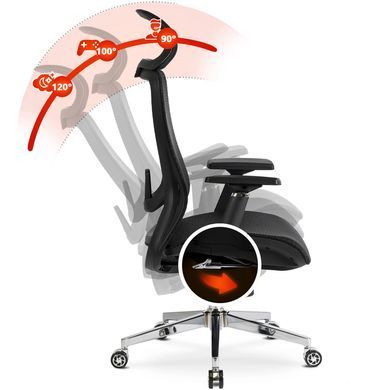Стілець офісний обертовий MEBEL ELITE LITOS Чорний жива фотографія