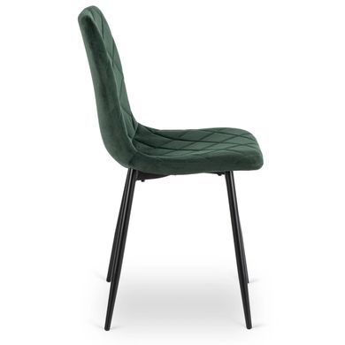 Стілець оксамитовий MEBEL ELITE FORIS Velvet Зелений жива фотографія